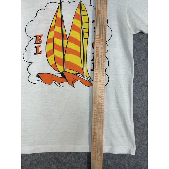 VTG El Tigre Sailing Ringer Men’s S Shirt Advertising Double Sided Single Stitch - Picture 9 of 11